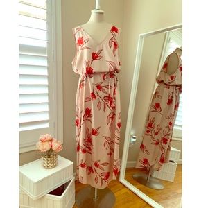 Floral Double slit maxi
